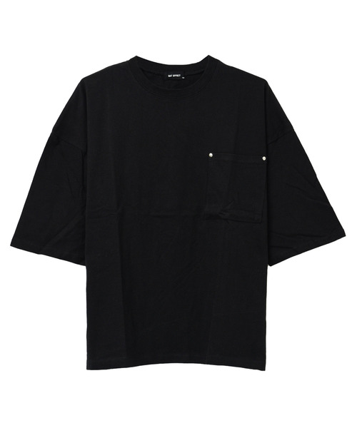 RAT EFFECT(ラットエフェクト)の「ポケット付きスーパービッグハーフスリーブTシャツ(Tシャツ/カットソー・キッズ・グリーン/グレー/チャコールグレー/ブラック/ライトブルー・120/130/140/150/160)」の11枚目の写真