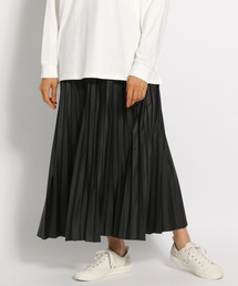niko and... | レザーライクプリーツスカート(スカート)