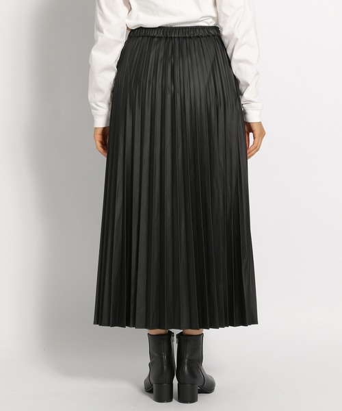 niko and...（ニコアンド）の「レザーライクプリーツスカート（スカート・レディース・ブラック/グリーン/アイボリー・MEDIUM/LARGE）」の11枚目の写真