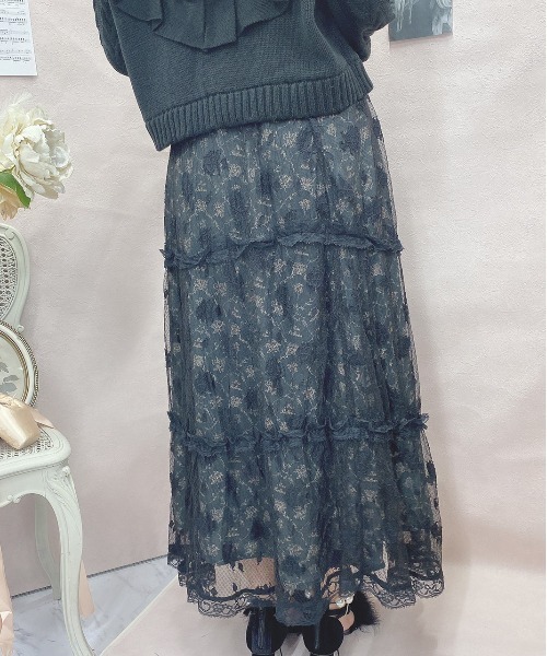 Swankiss(スワンキス)の「TS miss ballerina LS/K(スカート・レディース・ブラック/ベージュ・FREE)」の5枚目の写真