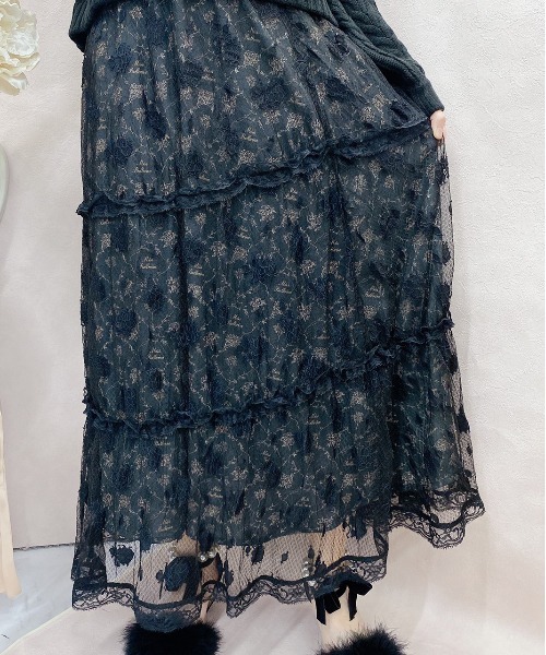 Swankiss(スワンキス)の「TS miss ballerina LS/K(スカート・レディース・ブラック/ベージュ・FREE)」の6枚目の写真