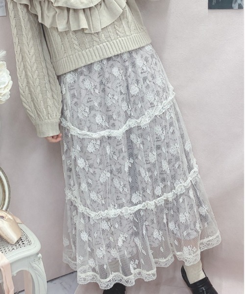 Swankiss(スワンキス)の「TS miss ballerina LS/K(スカート・レディース・ブラック/ベージュ・FREE)」の7枚目の写真