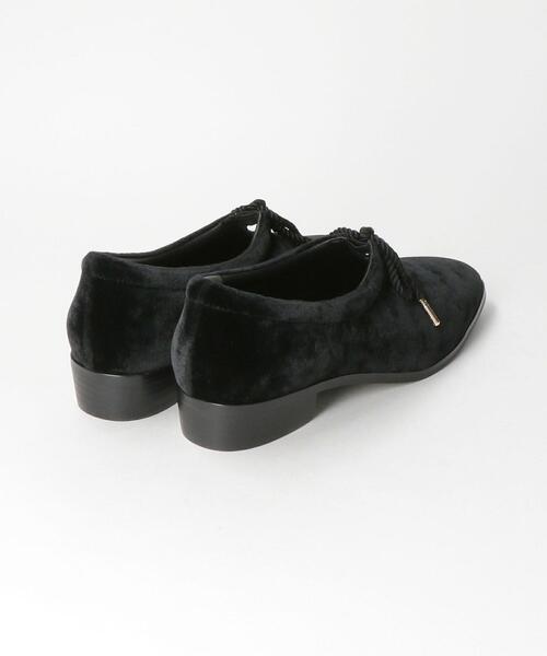 BEAUTY&YOUTH UNITED ARROWS（ビューティーアンドユースユナイテッドアローズ）の「BY ベルベット ホールギャザー フラットシューズ ◆（その他シューズ・レディース・ブラック・38/37/36/36h/37h）」の4枚目の写真