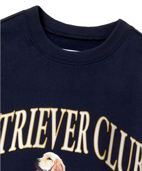 【スウェット】VIVASTUDIO ビバスタジオ　フロントプリント　ネイビー　M RETRIEVER CREWNECK（スウェット）｜VIVASTUDIO（ビバスタジオ