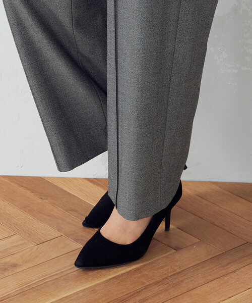 COMME CA MODELS(コムサモデルズ)の「ソフトサーモ ピンタックワイドパンツ(その他パンツ・レディース・チャコールグレー/グレー系その他・LL/L/M/XS/S)」の15枚目の写真