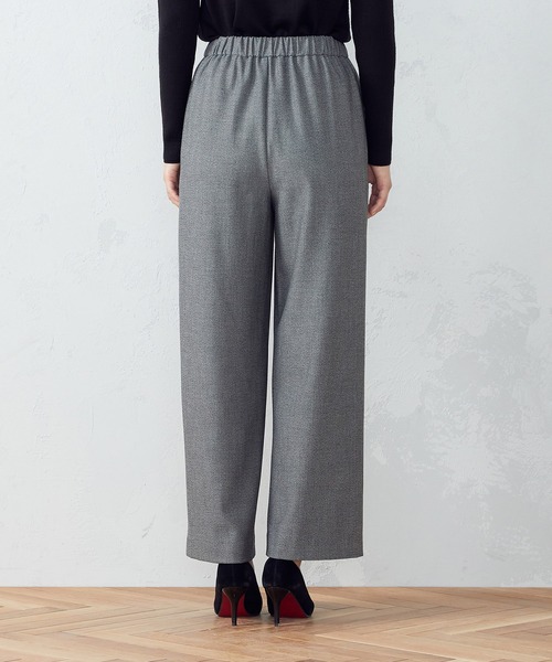 COMME CA MODELS(コムサモデルズ)の「ソフトサーモ ピンタックワイドパンツ(その他パンツ・レディース・チャコールグレー/グレー系その他・LL/L/M/XS/S)」の9枚目の写真