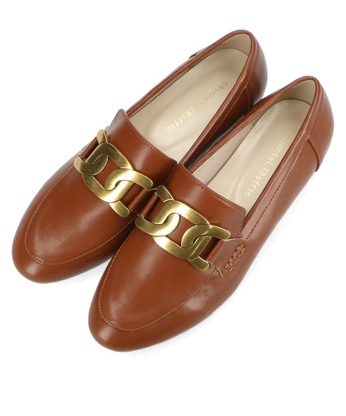 ORiental TRaffic（オリエンタルトラフィック）の「ゴールドモチーフローファー/15304（ローファー・レディース・ブラック/ベージュ/ブラウン・40/38/39/41/42/43/33/34/35/36/37）」の22枚目の写真