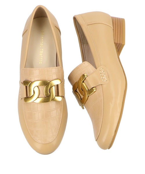 ORiental TRaffic（オリエンタルトラフィック）の「ゴールドモチーフローファー/15304（ローファー・レディース・ブラック/ベージュ/ブラウン・40/38/39/41/42/43/33/34/35/36/37）」の21枚目の写真