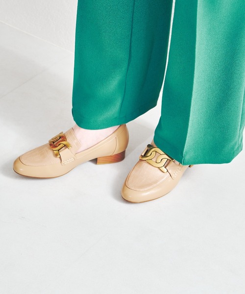 ORiental TRaffic（オリエンタルトラフィック）の「ゴールドモチーフローファー/15304（ローファー・レディース・ブラック/ベージュ/ブラウン・40/38/39/41/42/43/33/34/35/36/37）」の8枚目の写真