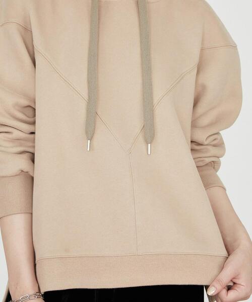 SOFFITTO(ソフィット)の「袖タックパーカー(パーカー・レディース・レッド/ミント/グレイッシュベージュ/ブラック/ベージュ・FREE)」の18枚目の写真