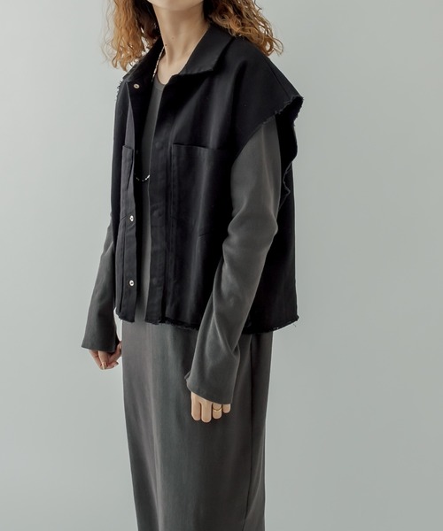 mystic（ミスティック）の「［BIGBILL］ジャケットベスト（ベスト・レディース・ブラック/ブラウン・1/2）」の21枚目の写真