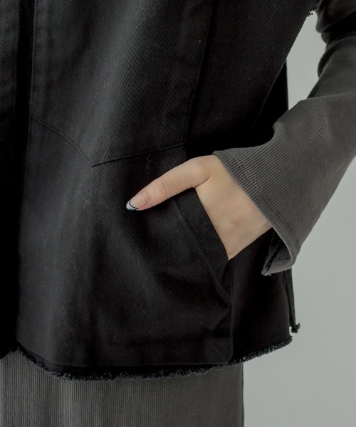 mystic（ミスティック）の「［BIGBILL］ジャケットベスト（ベスト・レディース・ブラック/ブラウン・1/2）」の6枚目の写真