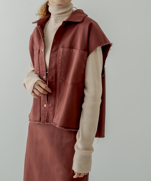 mystic（ミスティック）の「［BIGBILL］ジャケットベスト（ベスト・レディース・ブラック/ブラウン・1/2）」の22枚目の写真