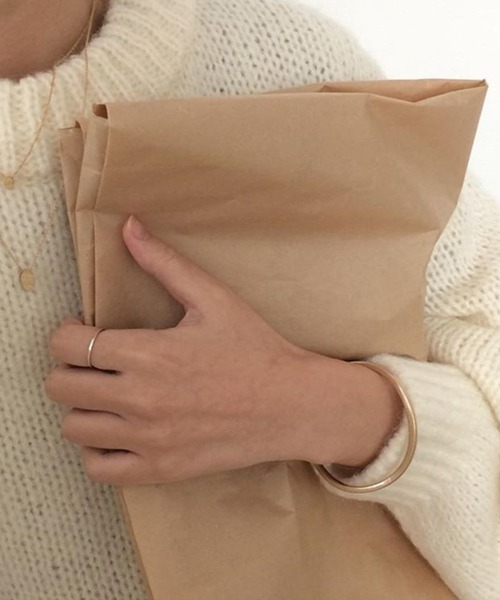 HALEY PESCA（ヘーリーペスカ）の「HALEY PESCA/リブ カラーニットプルオーバー（ニット/セーター・レディース・ホワイト/レッド/ピンク/オレンジ/ブルー/グリーン/ミント/ピンク系その他・FREE）」の9枚目の写真