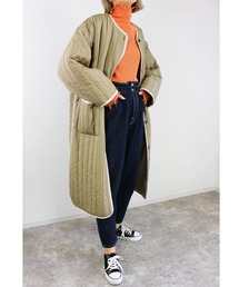 MLI'A | ロングキルティングアウター／コート(ブルゾン)