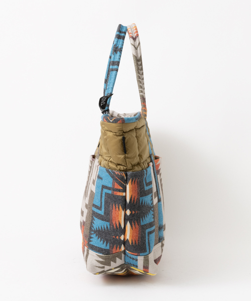 PENDLETON（ペンドルトン）の「【PENDLETON × TAION / ペンドルトン × タイオン】 ダウン トートバッグ 213003（トートバッグ・メンズ・ベージュ/オフホワイト/ブラック・フリー）」の5枚目の写真