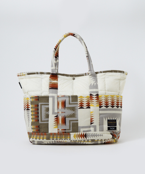 PENDLETON（ペンドルトン）の「【PENDLETON × TAION / ペンドルトン × タイオン】 ダウン トートバッグ 213003（トートバッグ・メンズ・ベージュ/オフホワイト/ブラック・フリー）」の19枚目の写真