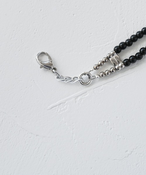 Editors Draw（エディターズドロー）の「ストーンビーズハートチョーカー 　【Ria. Jaysmee】（チョーカー・レディース・ブラック/ブラック×ホワイト・ONE SIZE）」の7枚目の写真