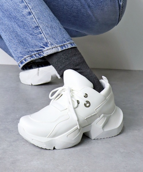 セール】LOVEHUNTER / ☆軽量☆ 厚底モードスニーカー《約6.5cm