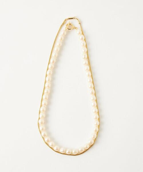 green label relaxing（グリーンレーベルリラクシング）の「＜ VERY × green label relaxing ＞バロックパール チェーン 3WAY ネックレス（ネックレス・レディース・シルバー/ゴールド・FREE）」の5枚目の写真