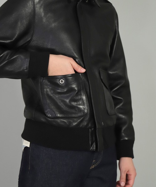美品　OMNIGOD オムニゴッド　ラムレザー　A-2 レザージャケット 4 OMNIGOD（オムニゴッド）の「[OMNIGOD womens / オムニゴッド