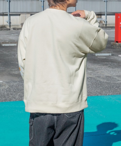 PairPair（ペアペア）の「セルフィープリントスウェット(ユニセックス)（スウェット・レディース・グリーン/ブラック/アイボリー・FREE）」の10枚目の写真