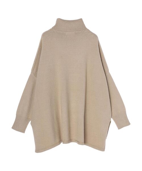 AMERICAN HOLIC（アメリカンホリック）の「タートルネックBIGニットプルオーバー（ニット/セーター・レディース・ブラック/ベージュ/ブルー/アイボリー・M/L）」の21枚目の写真