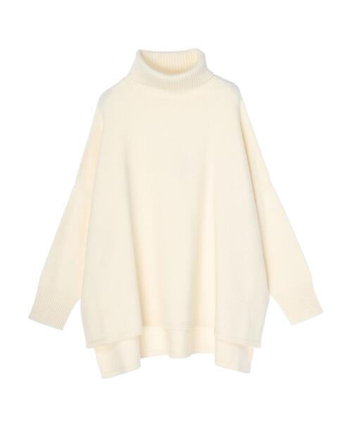 AMERICAN HOLIC（アメリカンホリック）の「タートルネックBIGニットプルオーバー（ニット/セーター・レディース・ブラック/ベージュ/ブルー/アイボリー・M/L）」の14枚目の写真