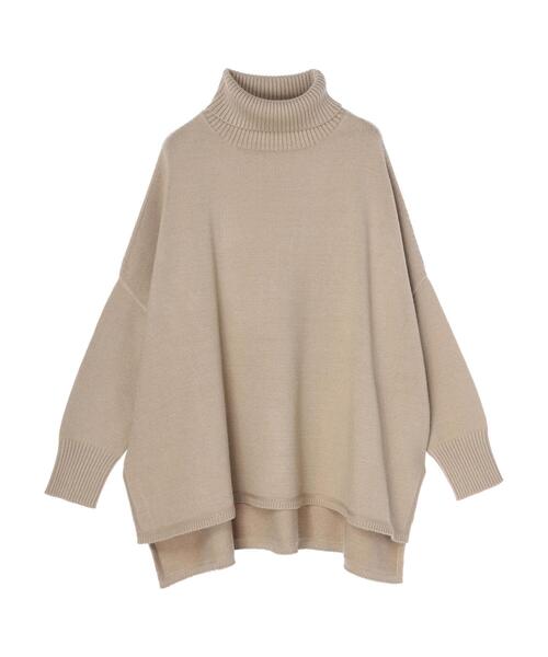 AMERICAN HOLIC（アメリカンホリック）の「タートルネックBIGニットプルオーバー（ニット/セーター・レディース・ブラック/ベージュ/ブルー/アイボリー・M/L）」の12枚目の写真