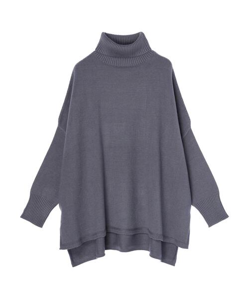 AMERICAN HOLIC（アメリカンホリック）の「タートルネックBIGニットプルオーバー（ニット/セーター・レディース・ブラック/ベージュ/ブルー/アイボリー・M/L）」の11枚目の写真