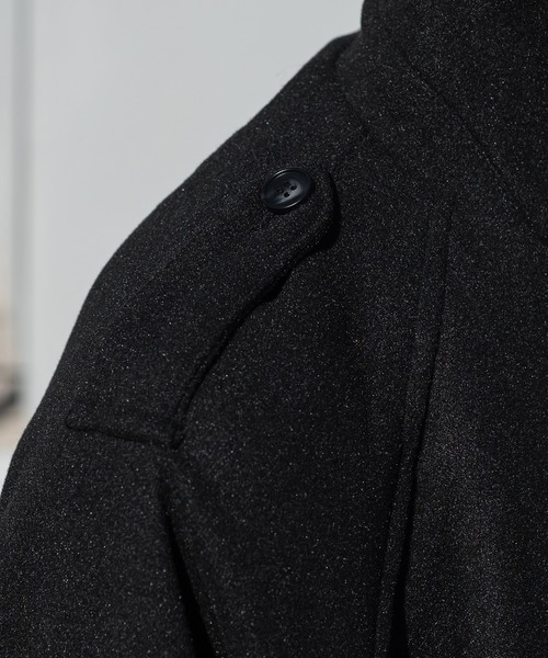 kutir（クティール）の「ミリタリーライクロングコート（ステンカラーコート・メンズ・ブラック/カーキ・MEDIUM/LARGE）」の20枚目の写真