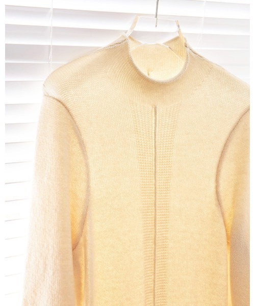 TODAYFUL（トゥデイフル）の「ピンタックペンシルニットドレス（ワンピース・レディース・モカ/アイボリー・38inch/36inch）」の16枚目の写真