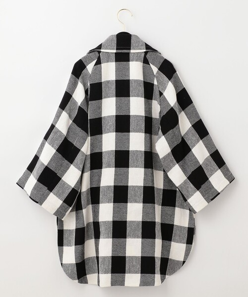 GRACE CLASS（グレースクラス）の「ビックチェックL/Cコート（ポンチョ・レディース・ブラック・36）」の15枚目の写真