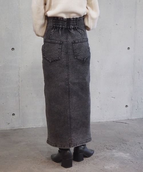 tiptop（ティップトップ）の「【2サイズ展開】フロントスリットナロースカート【web限定Sサイズあり】（スカート・レディース・ブラック/ブルー/スミクロ/ベージュ系その他/カーキ/ブラック系その他・S/M）」の21枚目の写真