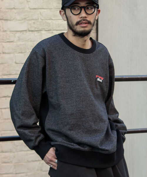 NANGA（ナンガ）の「【NANGA/ナンガ】GLOSTER別注 バックプリントスウェット（スウェット・メンズ・ホワイト/ライトグレー/ブラック・MEDIUM/LARGE）」の2枚目の写真