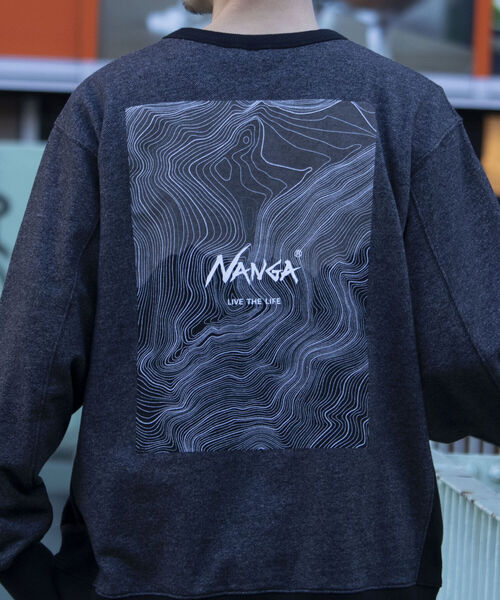 NANGA（ナンガ）の「【NANGA/ナンガ】GLOSTER別注 バックプリントスウェット（スウェット・メンズ・ホワイト/ライトグレー/ブラック・MEDIUM/LARGE）」の8枚目の写真