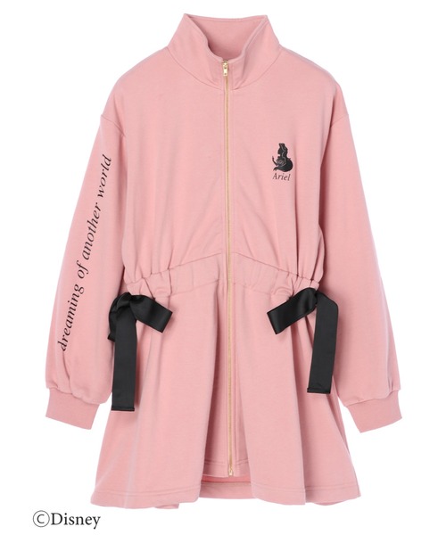 Maison de FLEUR（メゾンドフルール）の「Ariel/スウェットチュニック（パーカー・レディース・ピンク・FREE）」の2枚目の写真