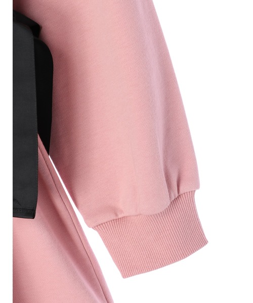 Maison de FLEUR（メゾンドフルール）の「Ariel/スウェットチュニック（パーカー・レディース・ピンク・FREE）」の7枚目の写真