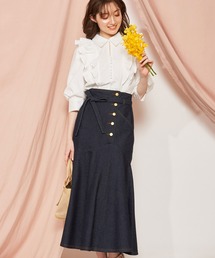NOELA | フレア切替ハイウストスカート(スカート)