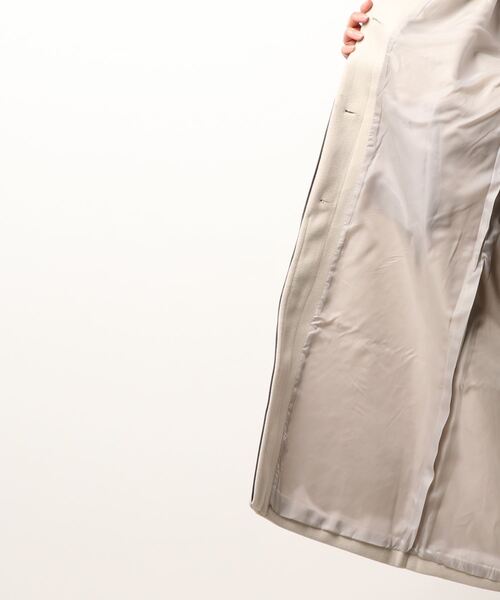 LE MORE（リモア）の「パイピングステンカラーコート（ステンカラーコート・レディース・ブラック/ベージュ/ブラウン/アイボリー・FREE）」の6枚目の写真