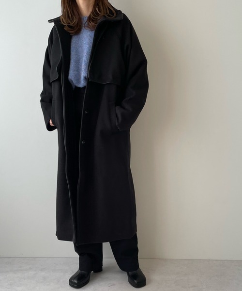 LE MORE（リモア）の「パイピングステンカラーコート（ステンカラーコート・レディース・ブラック/ベージュ/ブラウン/アイボリー・FREE）」の22枚目の写真
