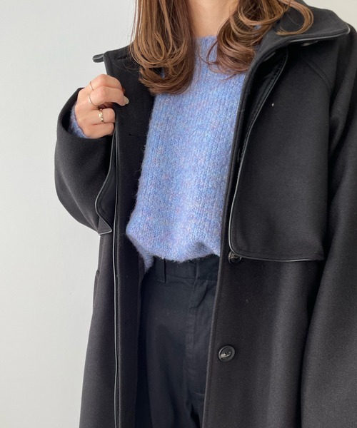 LE MORE（リモア）の「パイピングステンカラーコート（ステンカラーコート・レディース・ブラック/ベージュ/ブラウン/アイボリー・FREE）」の20枚目の写真