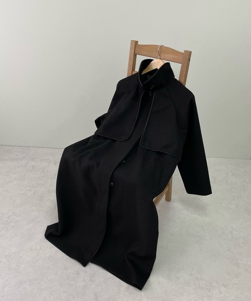 LE MORE（リモア）の「パイピングステンカラーコート（ステンカラーコート・レディース・ブラック/ベージュ/ブラウン/アイボリー・FREE）」の19枚目の写真