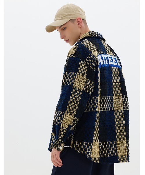 Ressaca（レサーカ）の「オーバーサイズ チェックシャツブルゾン（シャツ/ブラウス・メンズ・カーキ/ブラック×グレー/ブルー・L/M/XL）」の16枚目の写真