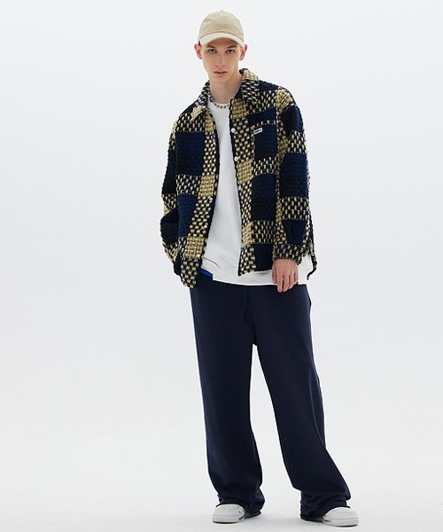 Ressaca（レサーカ）の「オーバーサイズ チェックシャツブルゾン（シャツ/ブラウス・メンズ・カーキ/ブラック×グレー/ブルー・L/M/XL）」の14枚目の写真