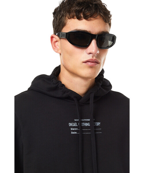 DIESEL（ディーゼル）の「メンズ スウェット パーカー プルオーバー サステナブル（パーカー・メンズ・ホワイト/オレンジ/ブラック・SMALL/MEDIUM/LARGE/XX-LARGE/X-SMALL/X-LARGE）」の15枚目の写真