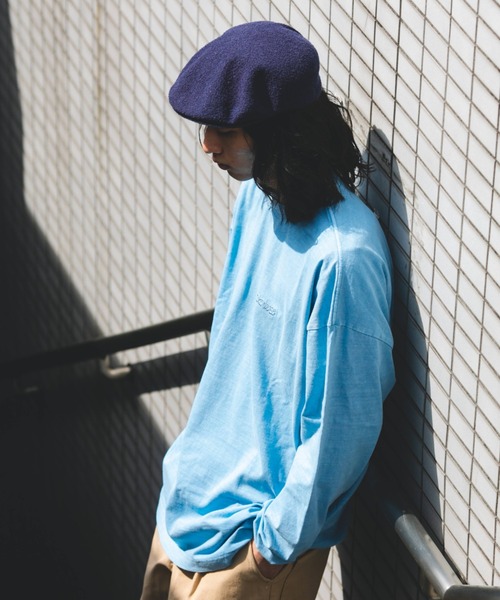 BROKEN BASE（ブロークンベース）の「ビッグシルエットピグメントロンTee（Tシャツ/カットソー・メンズ・ブルー/グレー・MEDIUM/LARGE）」の12枚目の写真