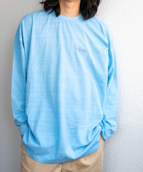 BROKEN BASE（ブロークンベース）の「ビッグシルエットピグメントロンTee（Tシャツ/カットソー・メンズ・ブルー/グレー・MEDIUM/LARGE）」の16枚目の写真