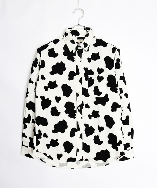 WESTSEA（ウエストシー）の「日本製 アニマルプリント 総柄シャツ（シャツ/ブラウス・メンズ・ベージュ/ネイビー/グリーン/ゼブラ/アニマル・M/L/XL）」の5枚目の写真