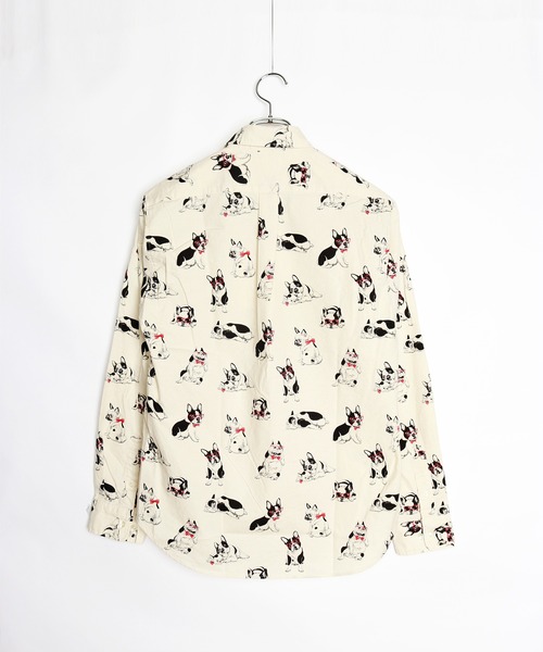 WESTSEA（ウエストシー）の「日本製 アニマルプリント 総柄シャツ（シャツ/ブラウス・メンズ・ベージュ/ネイビー/グリーン/ゼブラ/アニマル・M/L/XL）」の12枚目の写真